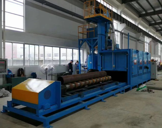 巴中喷砂机在管道除锈中的现场施工应用